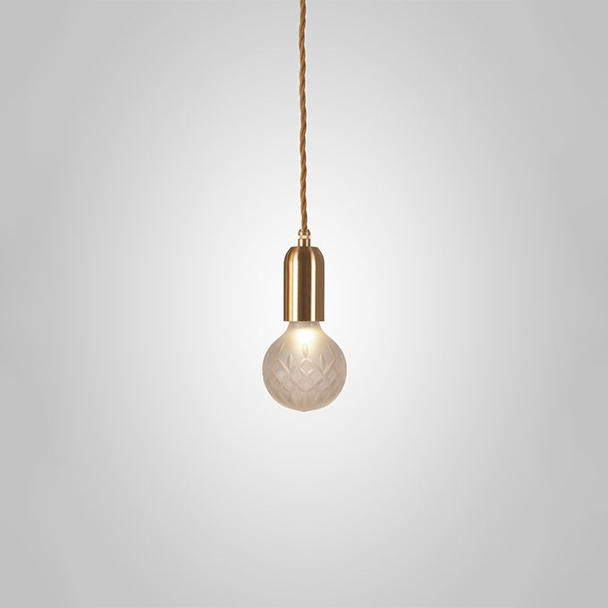 FROST CRYSTAL BULB PENDANT (BRASHED BRASS) - JPN | ペンダントライト | LEE BROOM  ONLINE STORE - リーブルーム 日本公式オンラインストア